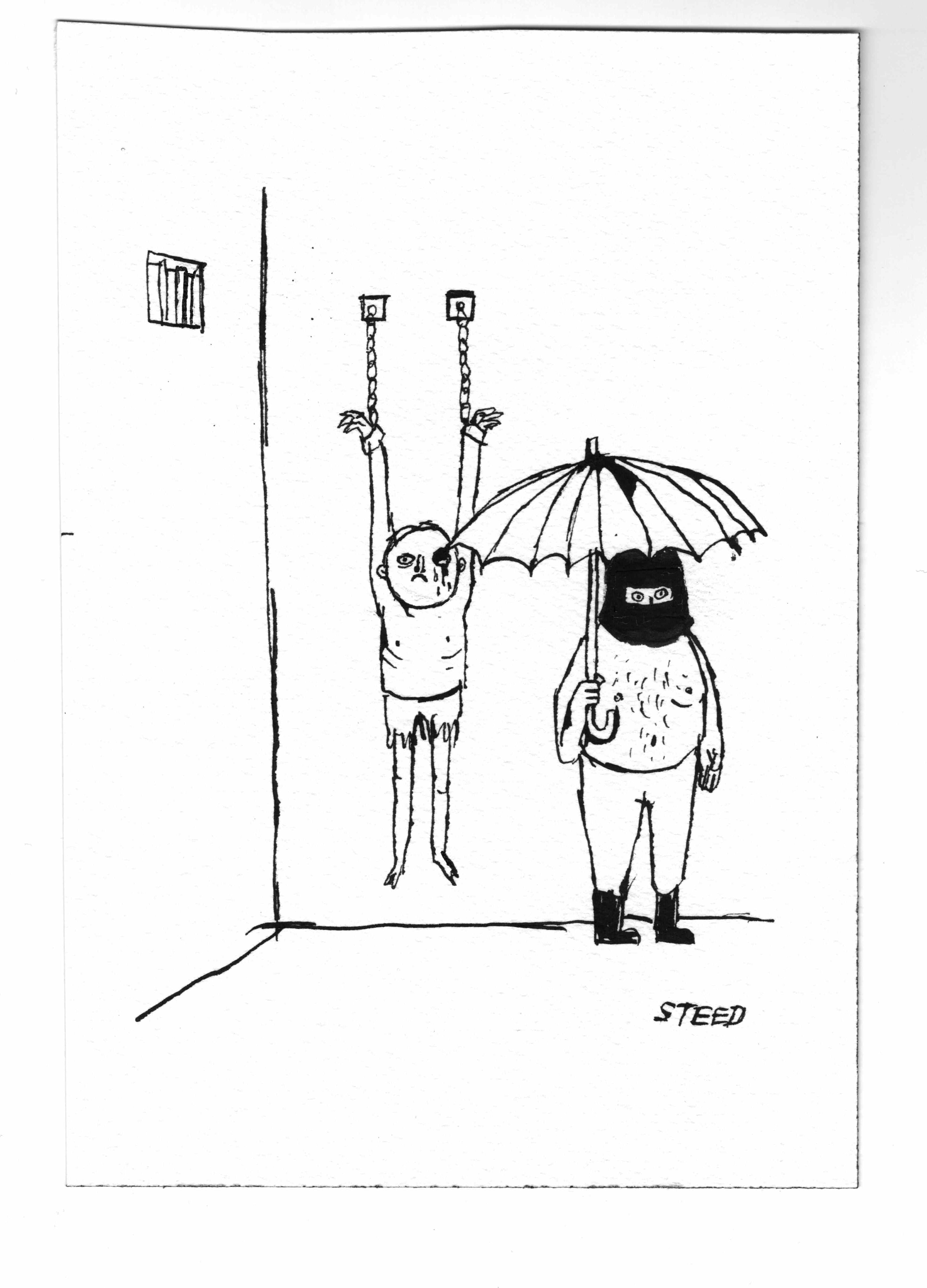 Umbrella Torture | Original And Unique New Yorker Magazine Cartoon Art ...