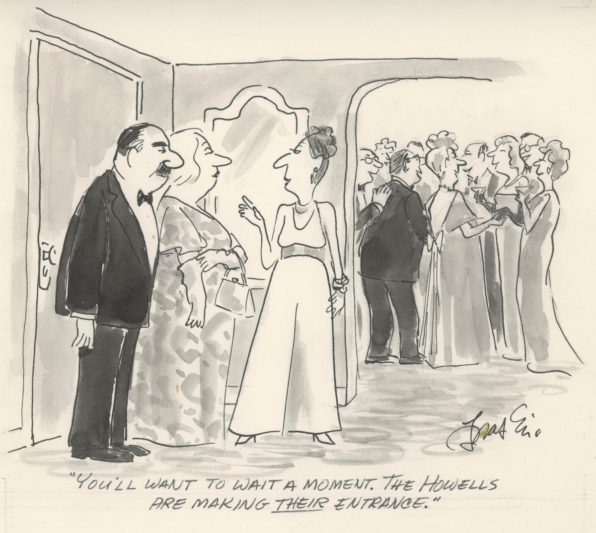 Howell's Entrance | Original And Unique New Yorker Magazine Cartoon ...